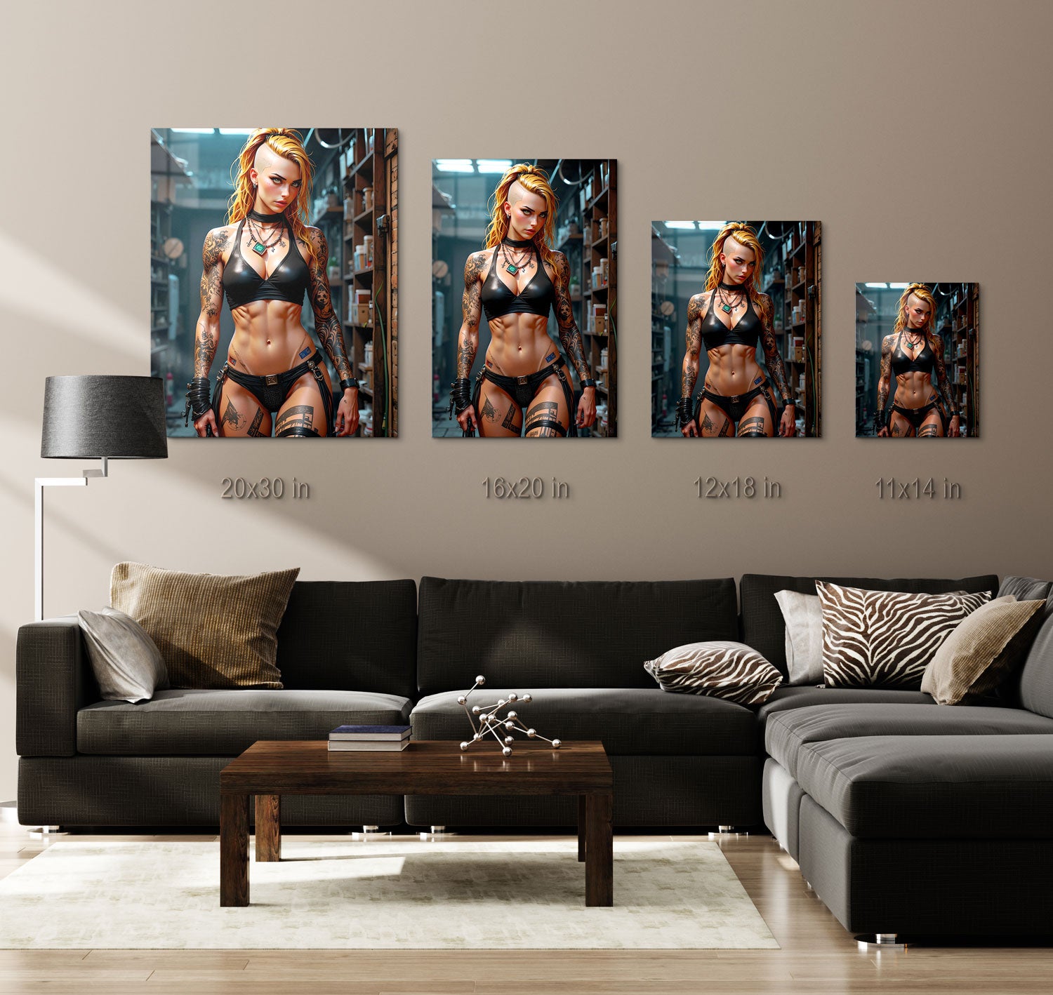 The contrast of her sculpted physique against the urban, dimly lit setting symbolizes her strength amidst chaos. "Rebel Soul" is a visual celebration of power, independence, and the unapologetic pursuit of freedom, making her a true embodiment of the rebellious spirit.