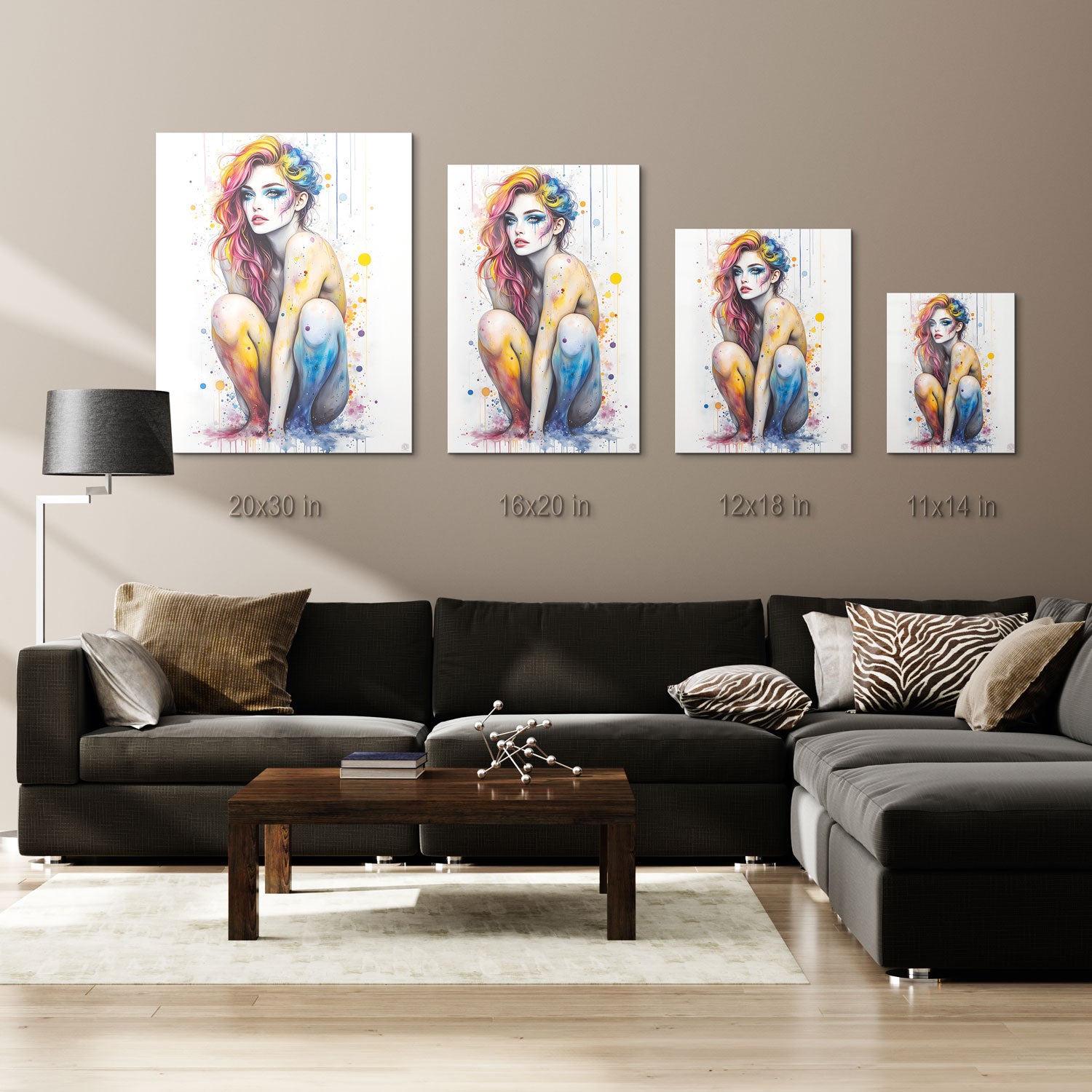 With bold makeup and intense eyes that seem to hold a world of stories, she becomes a living embodiment of art in motion.