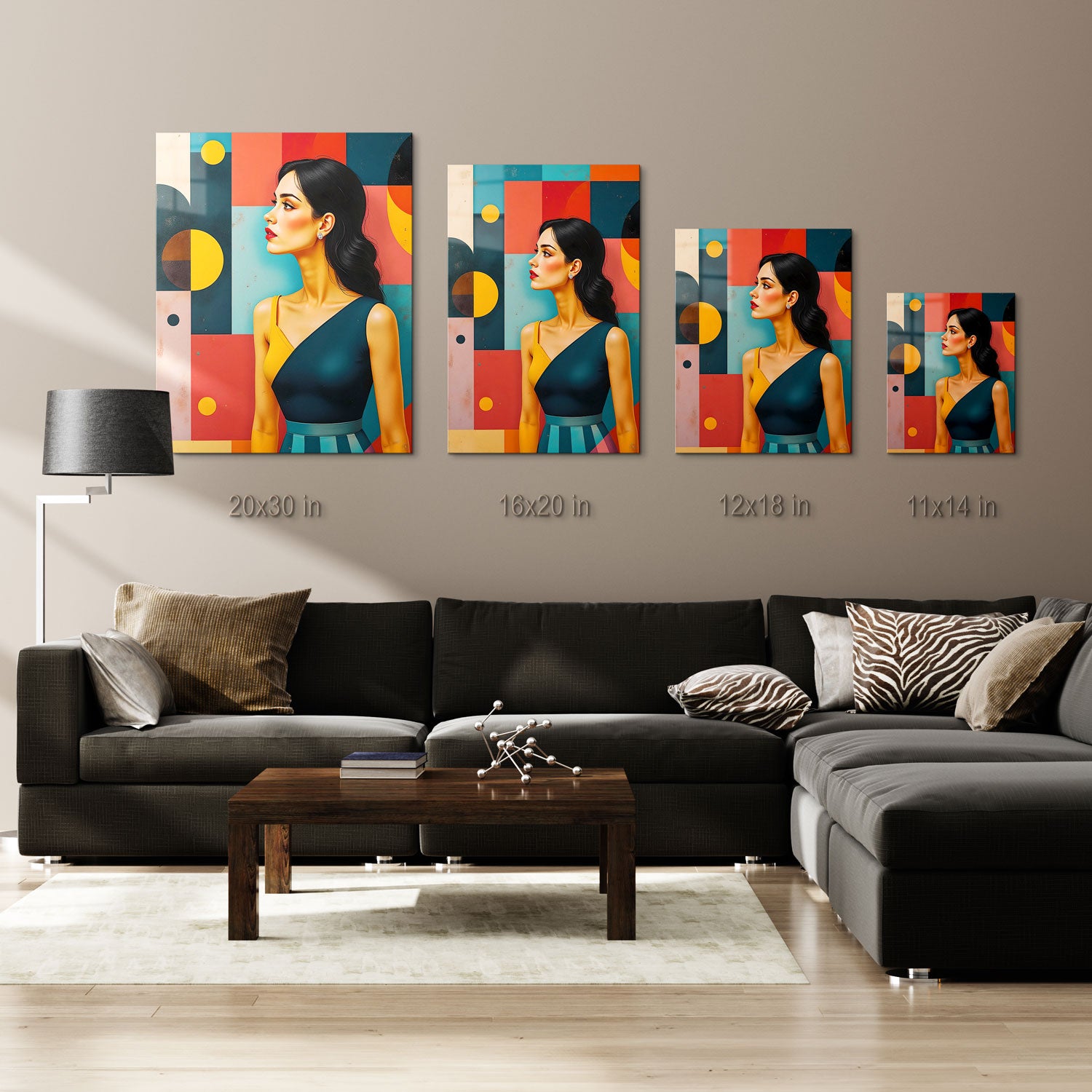 This image captures the essence of artistic simplicity, where fashion meets the abstract.