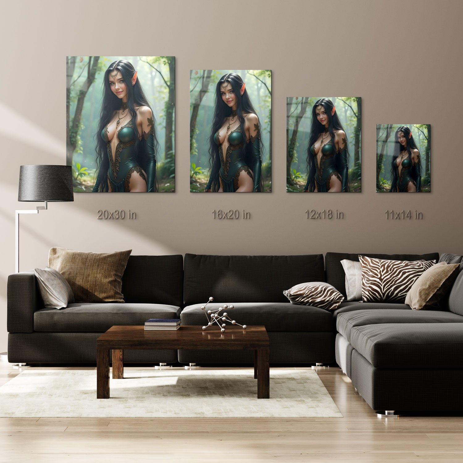 The Forest Enchantress - Metal Print