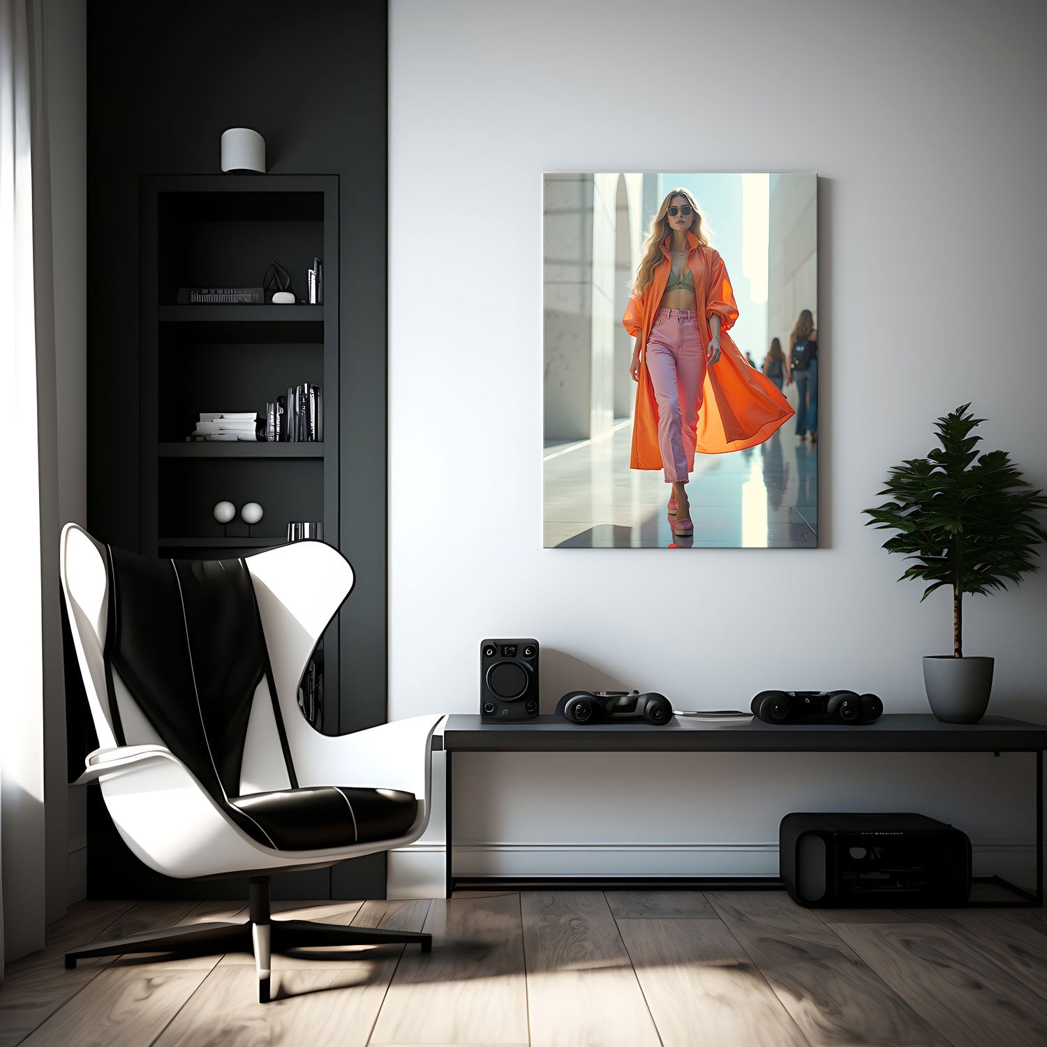 Urban Sunset Chic - Metal Print