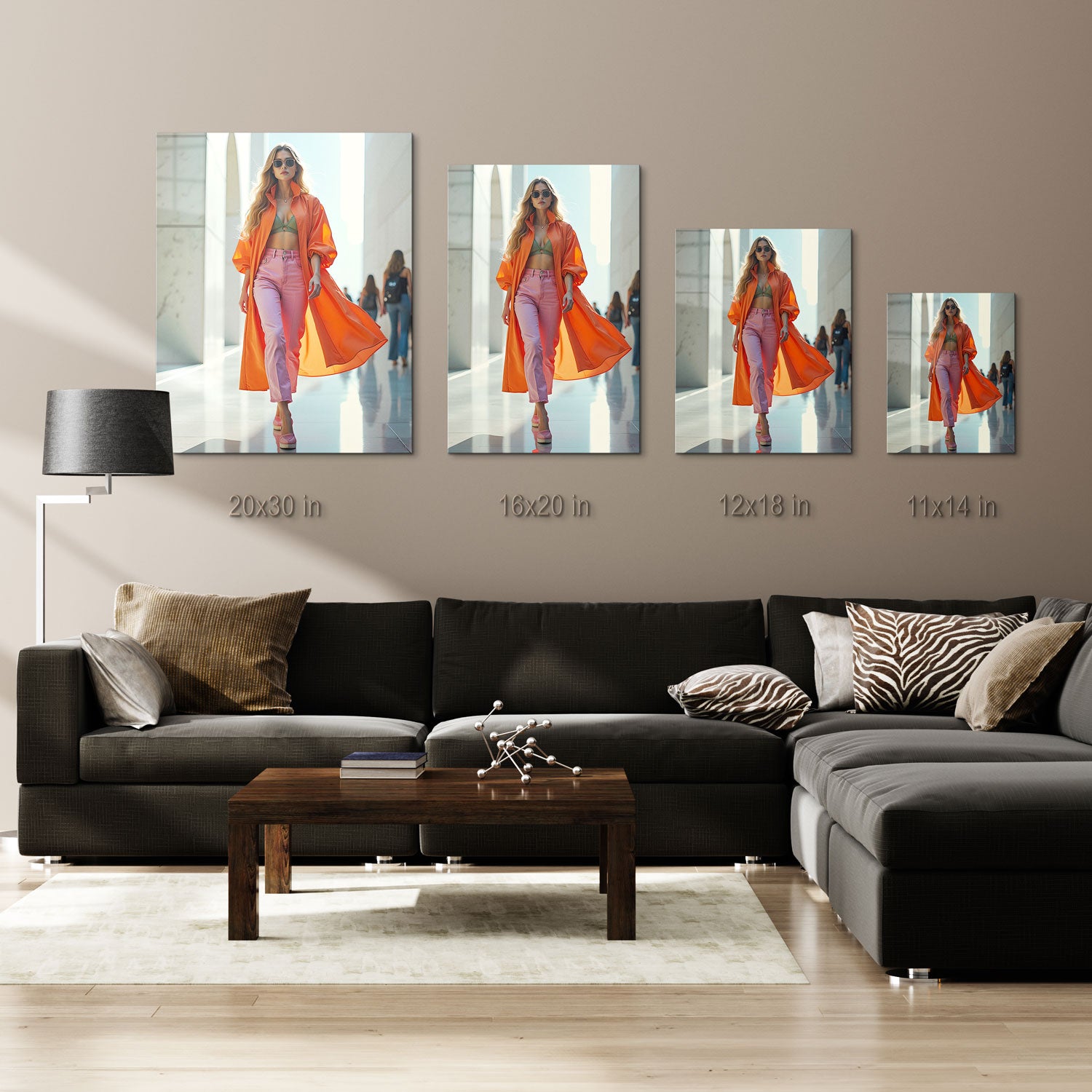 Urban Sunset Chic - Metal Print