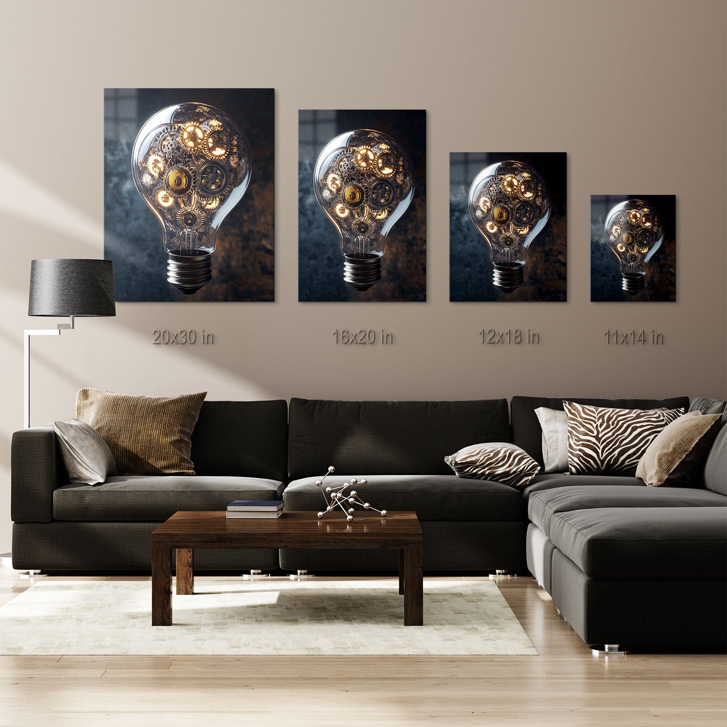 "Gears of Illumination" captures the essence of invention and progress, blending the worlds of creativity and technology into a visual representation of human ingenuity.