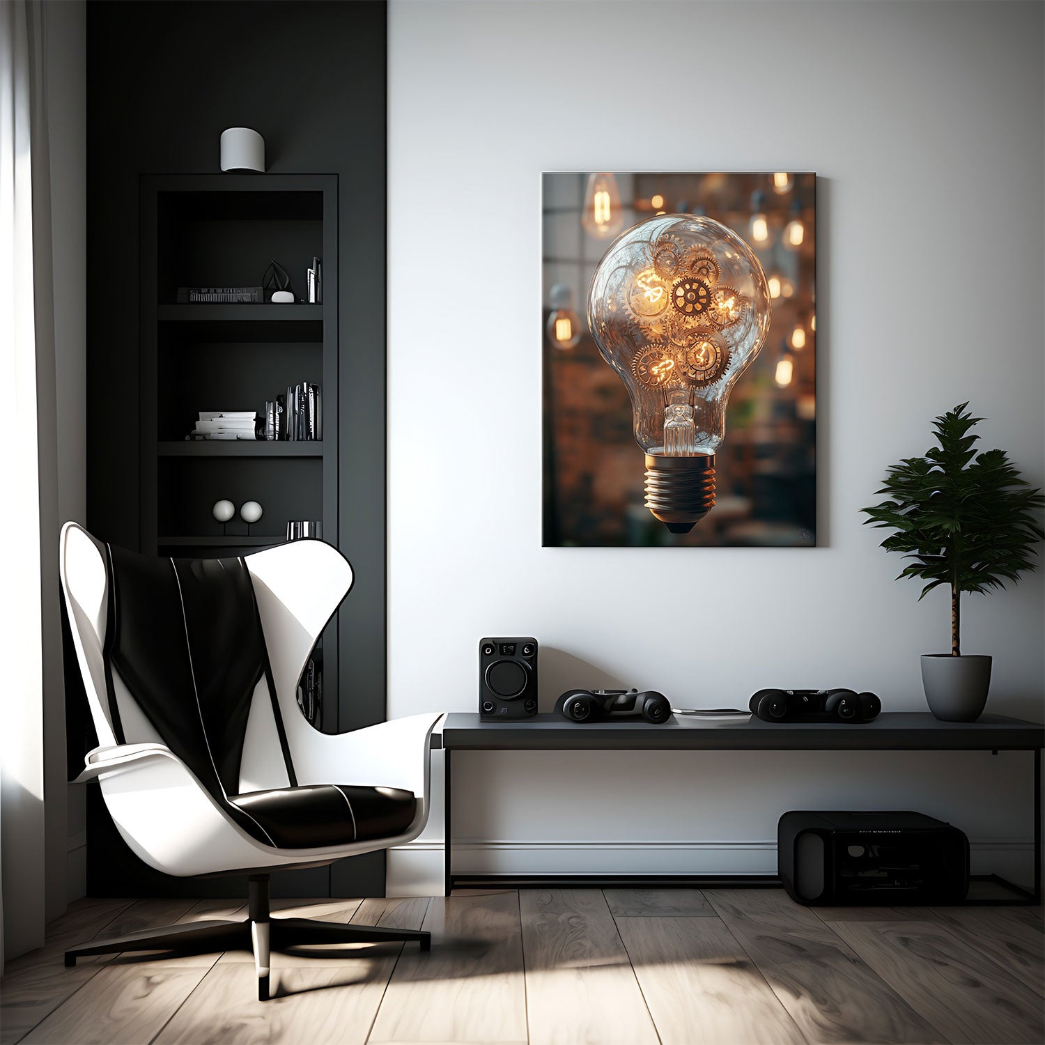 The Light of Innovation - Metal Print