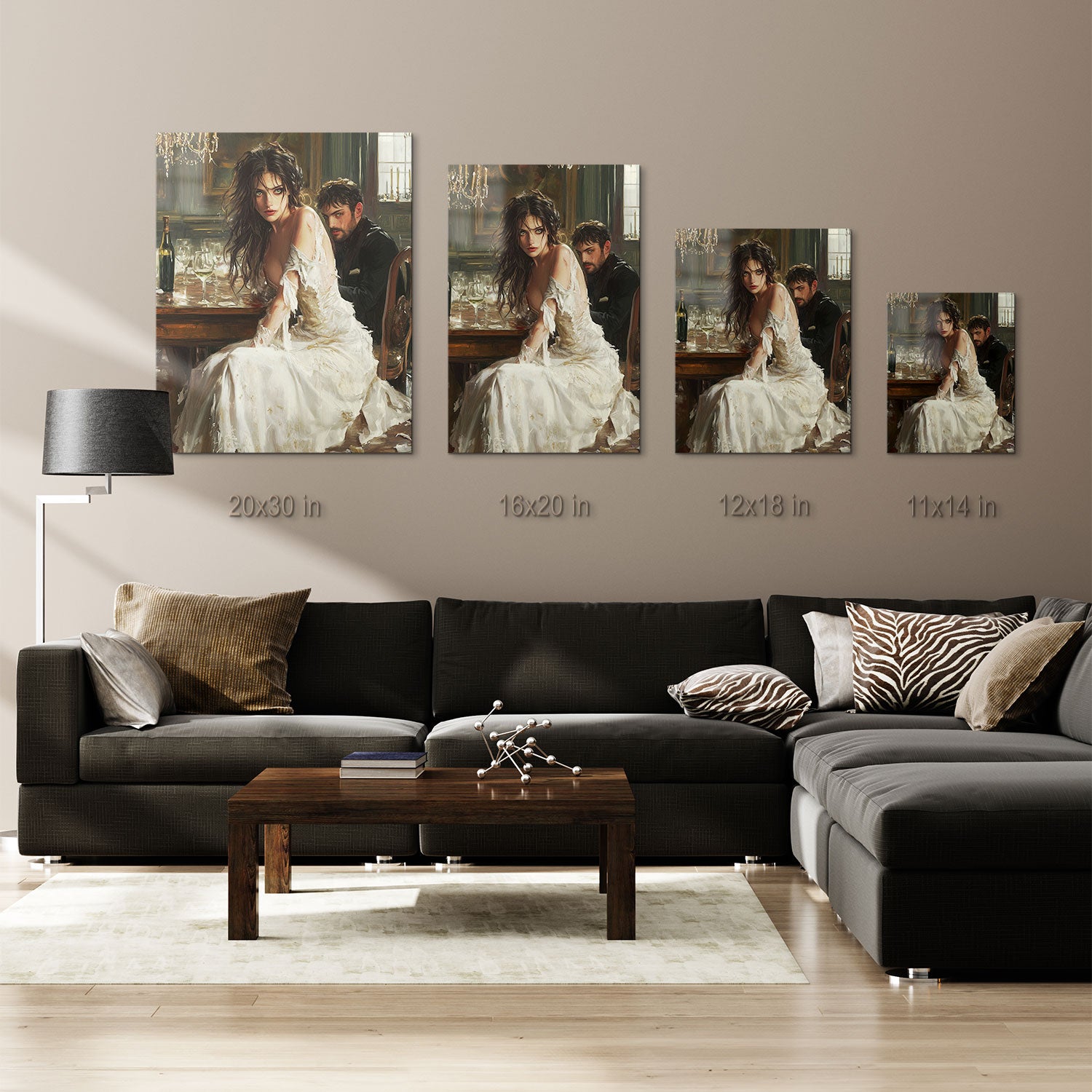 Tattered Elegance - Metal Print