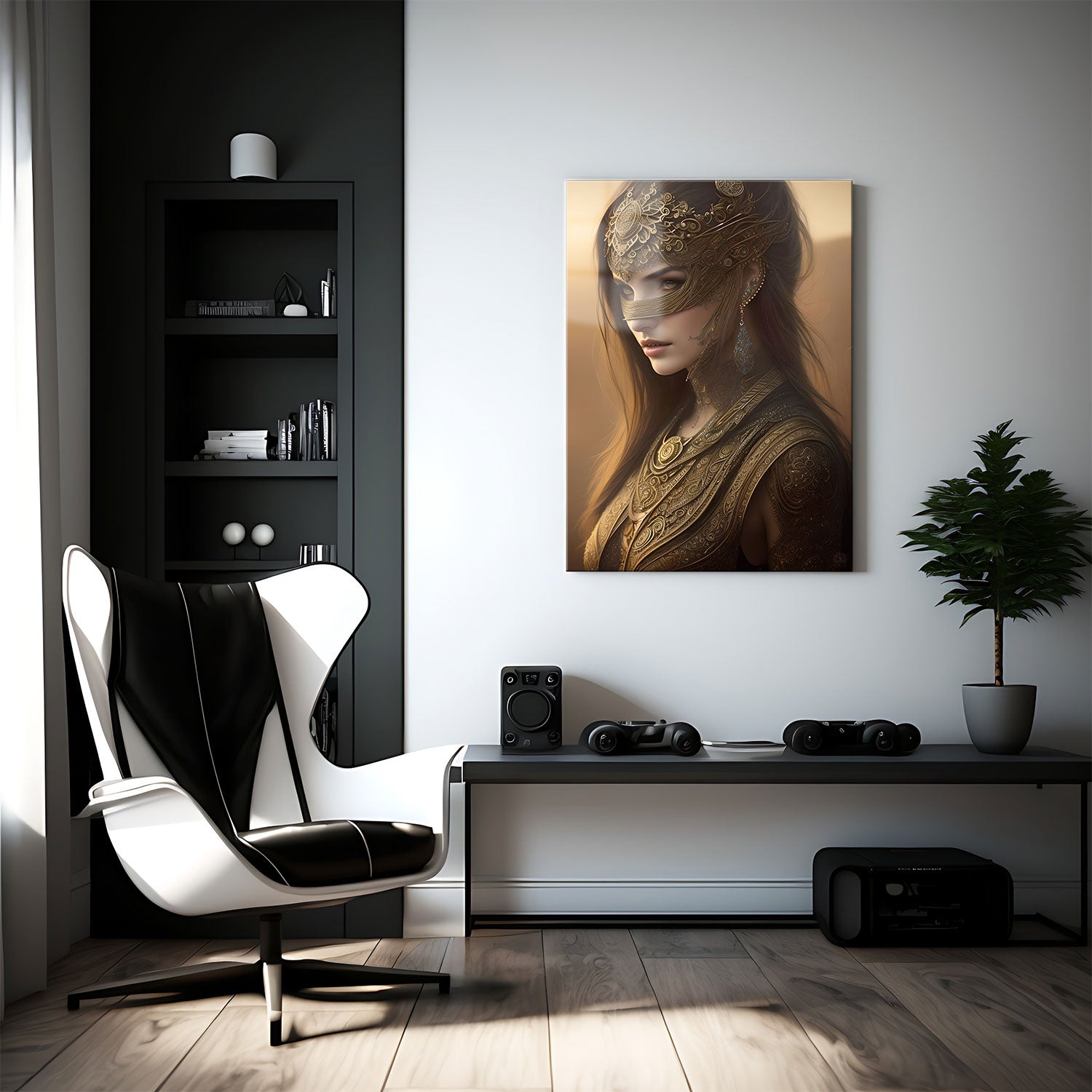 The Gilded Oracle - Metal Print