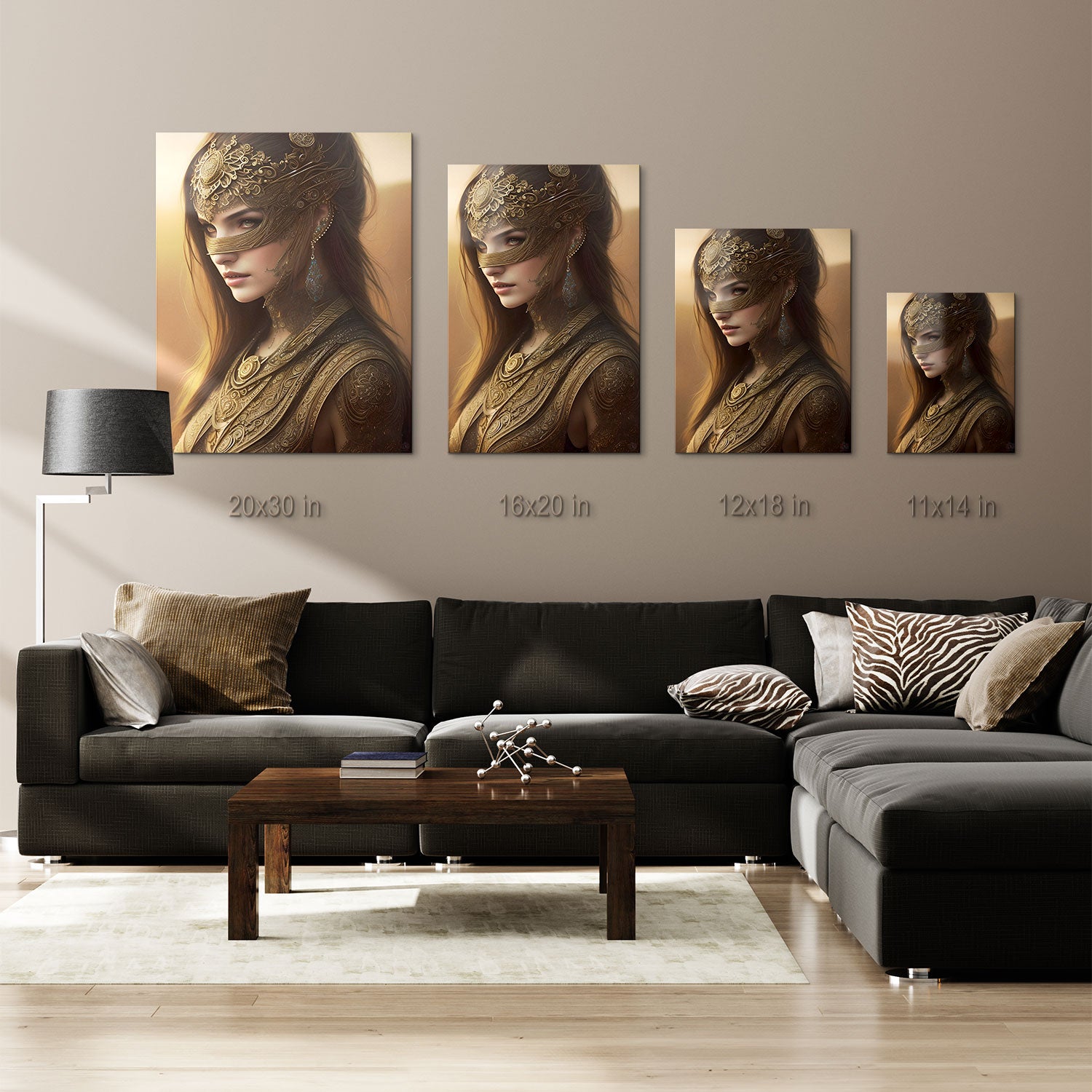 The Gilded Oracle - Metal Print