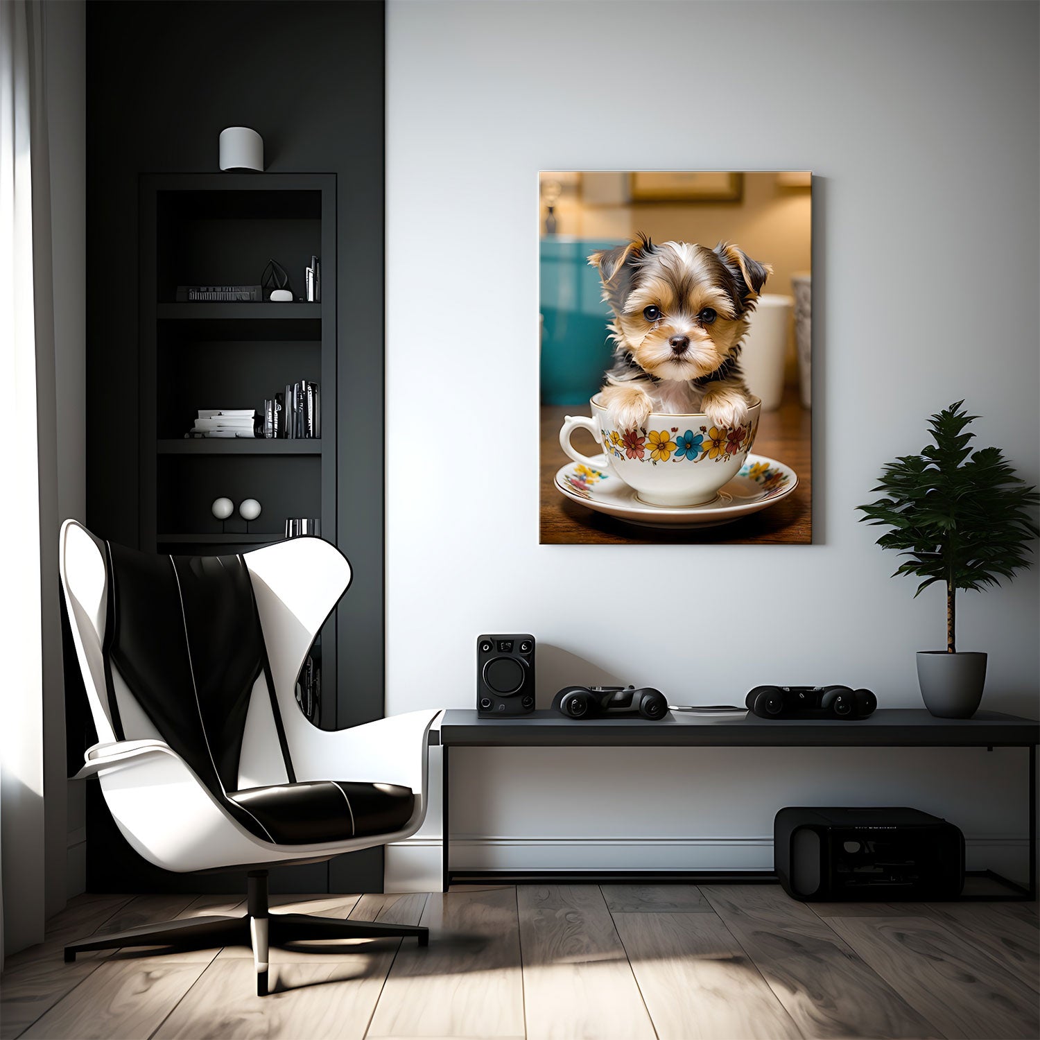 Teacup Pup - Metal Print