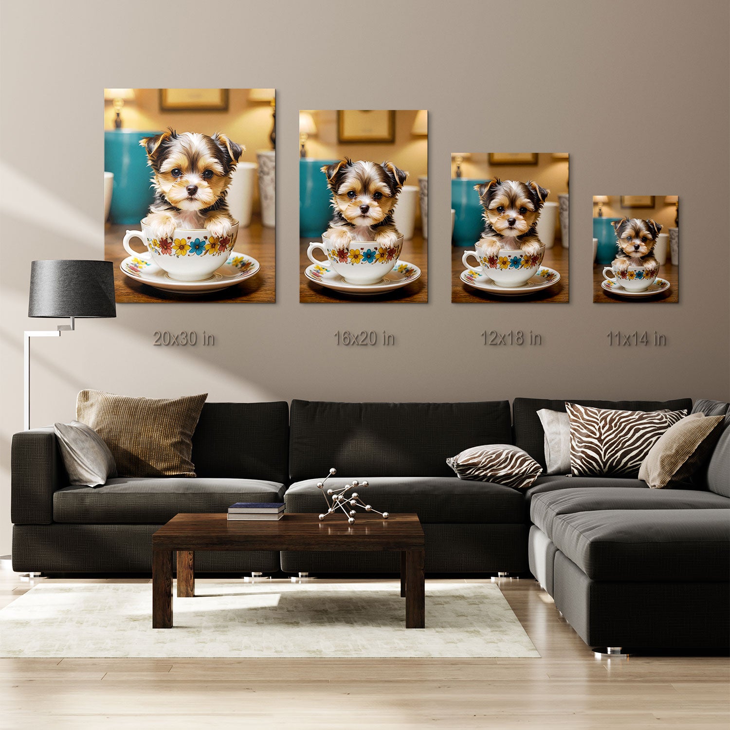 Teacup Pup - Metal Print