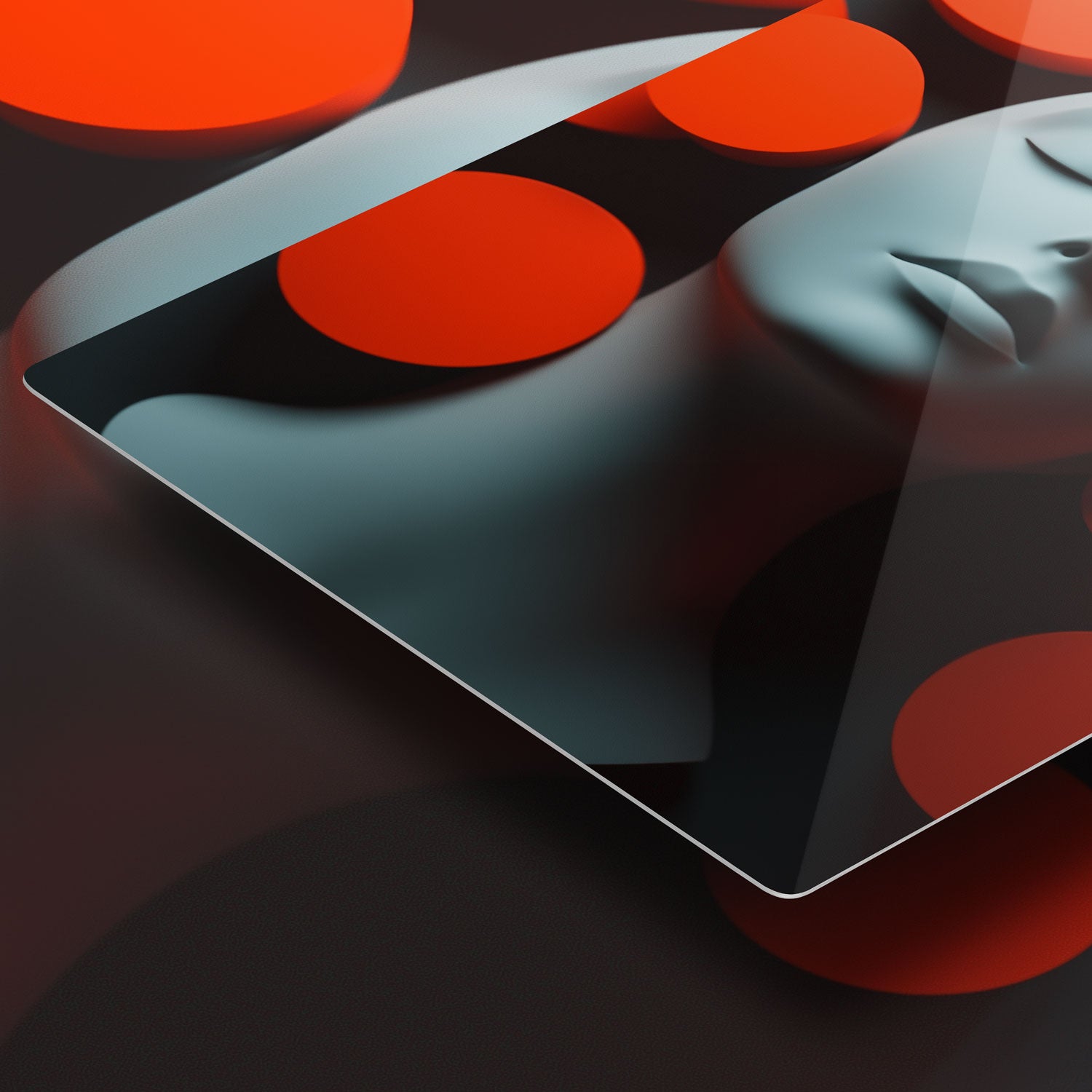 Serenity in Contrast - Metal Print