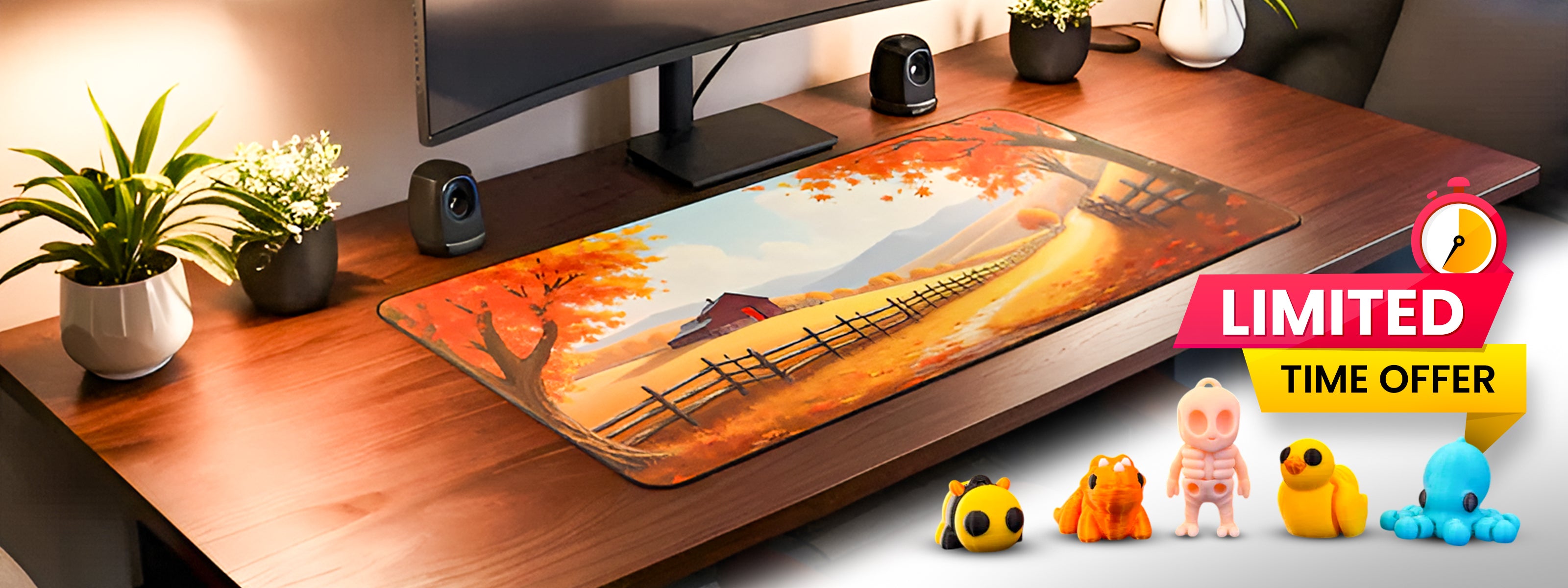 CRUART Get a Free Mini Squad with Every Desk Mat