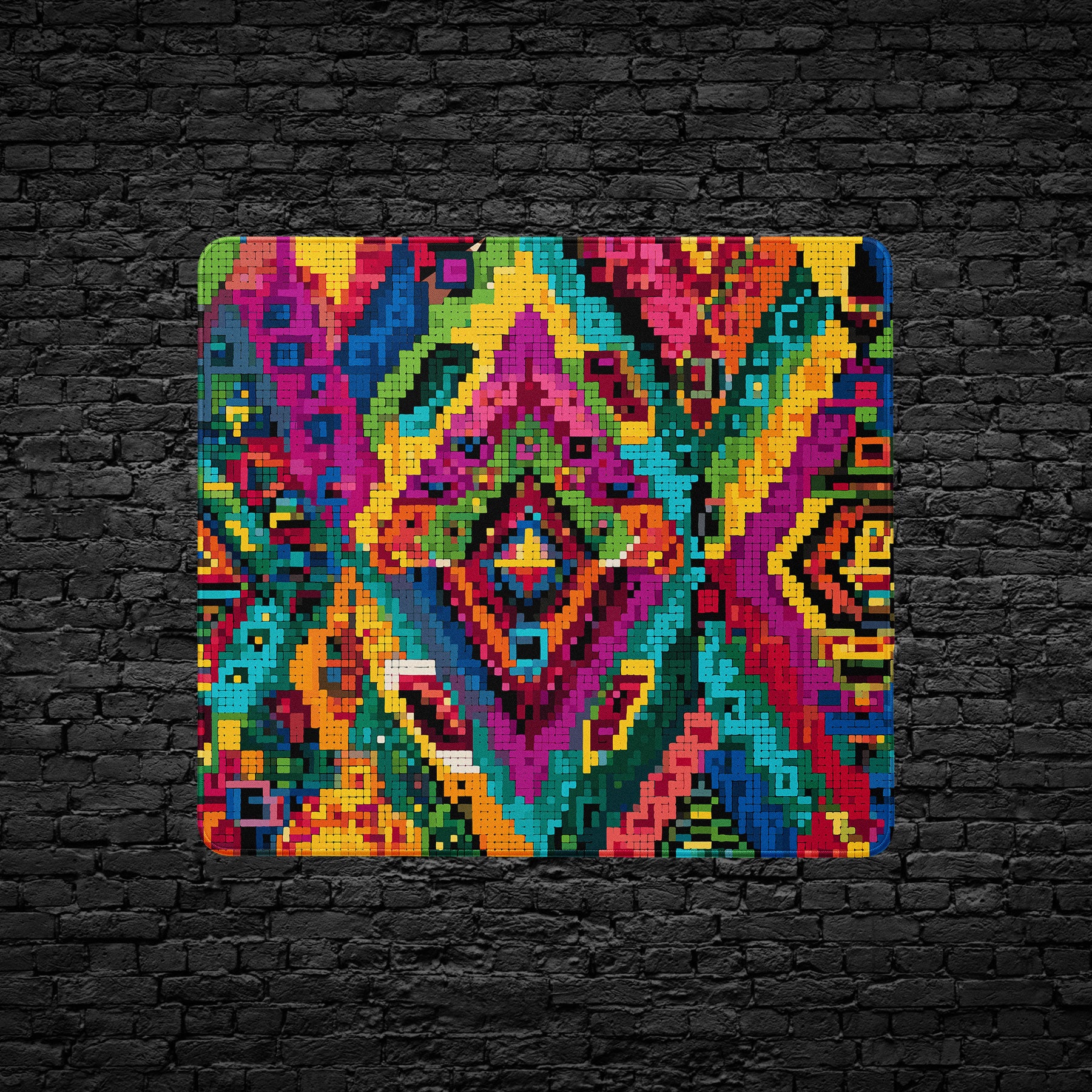 Geometric Aztec print desk pad for gamers and offices