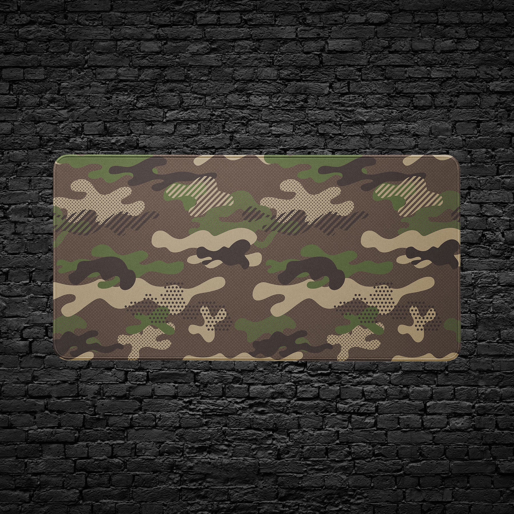 Camo extended mouse pad for gaming and work