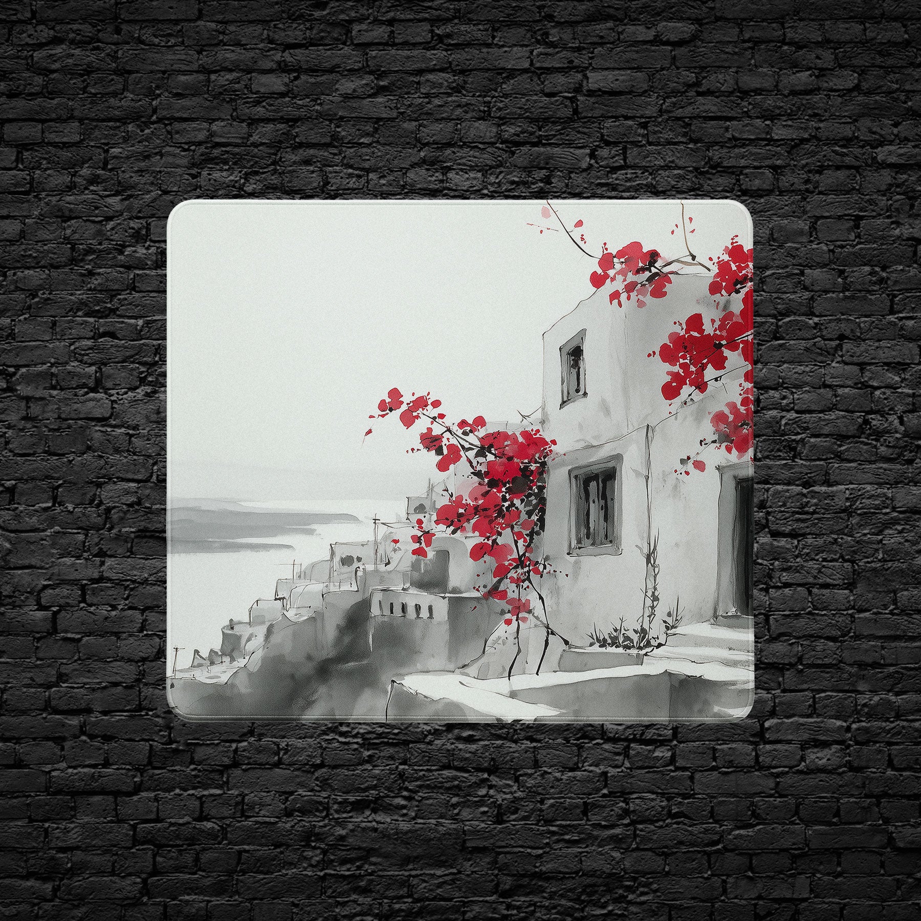 Greek island-inspired extended desk pad