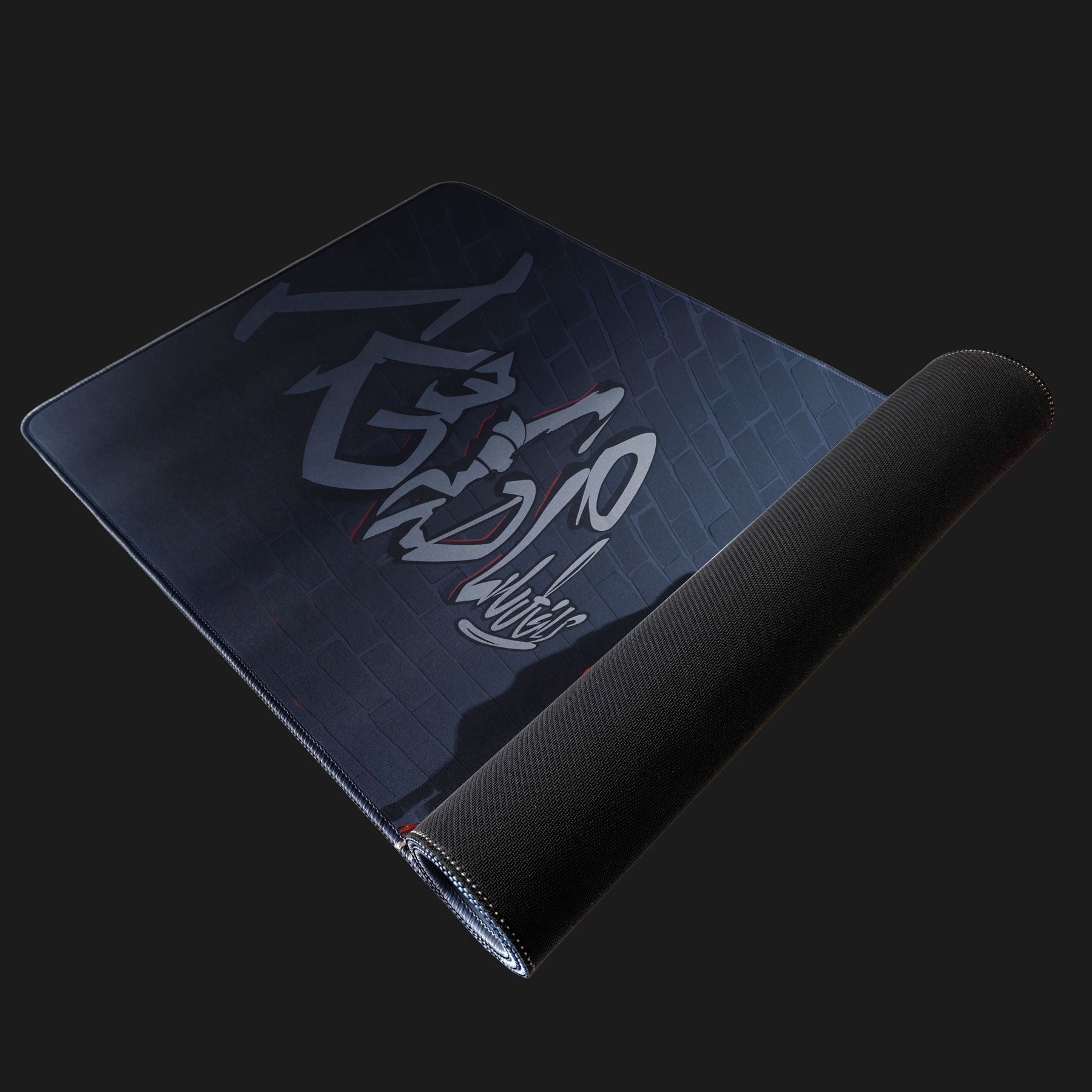 Extended mouse pad featuring anime streetwear design