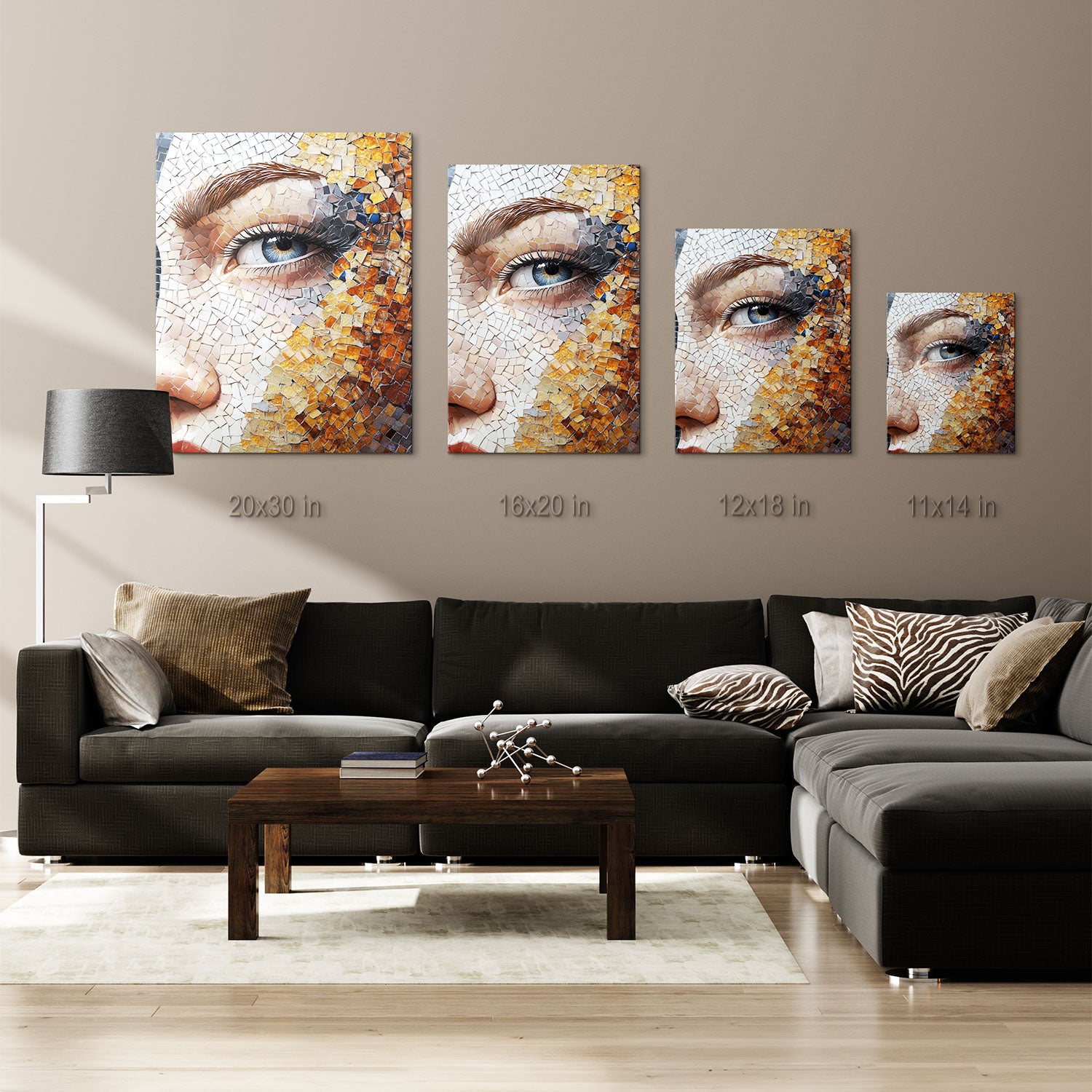 This piece embodies the art of mosaic craftsmanship, making it a perfect statement piece for any interior setting.