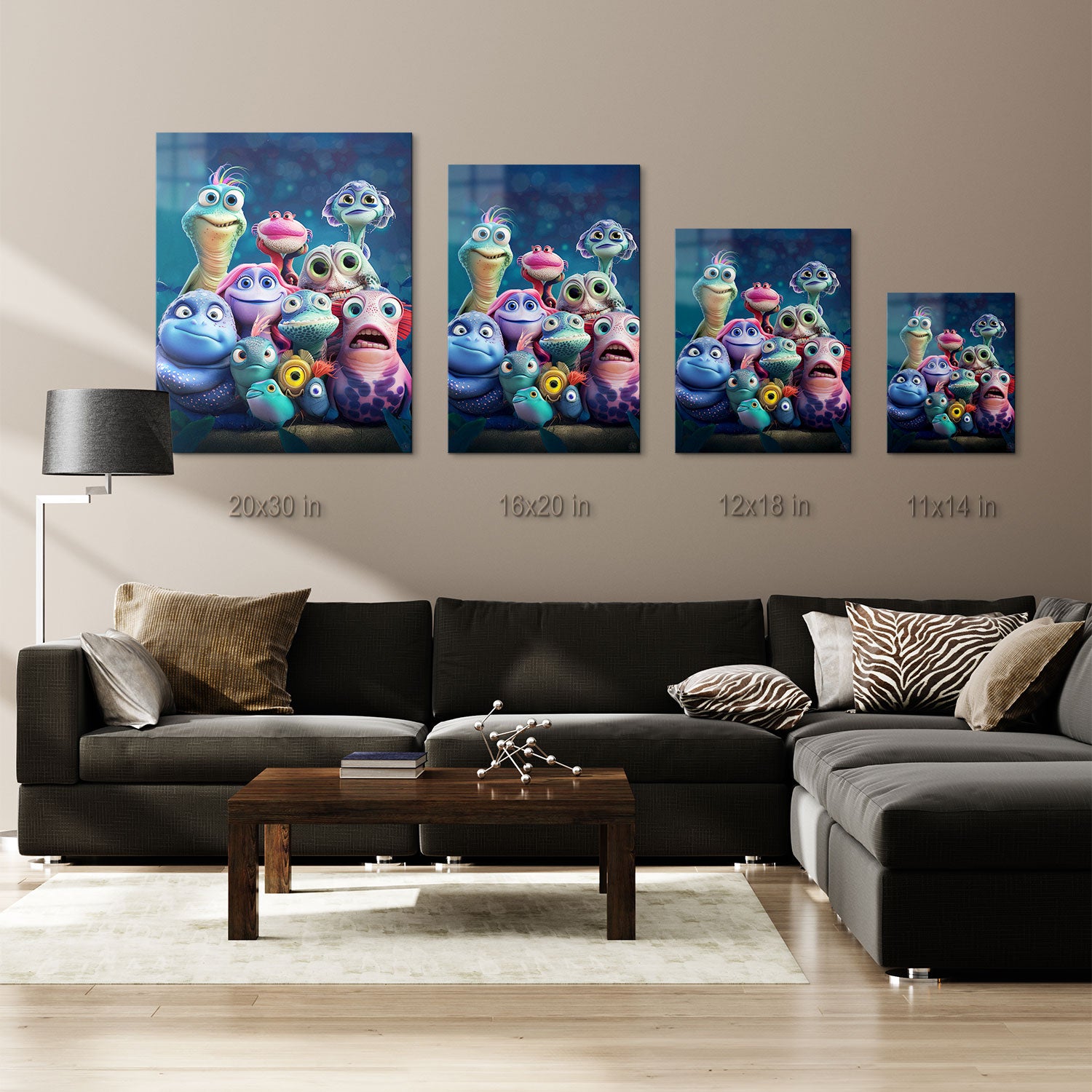 Perfect for fans of animated sea creatures and lovers of enchanting marine-inspired artwork.