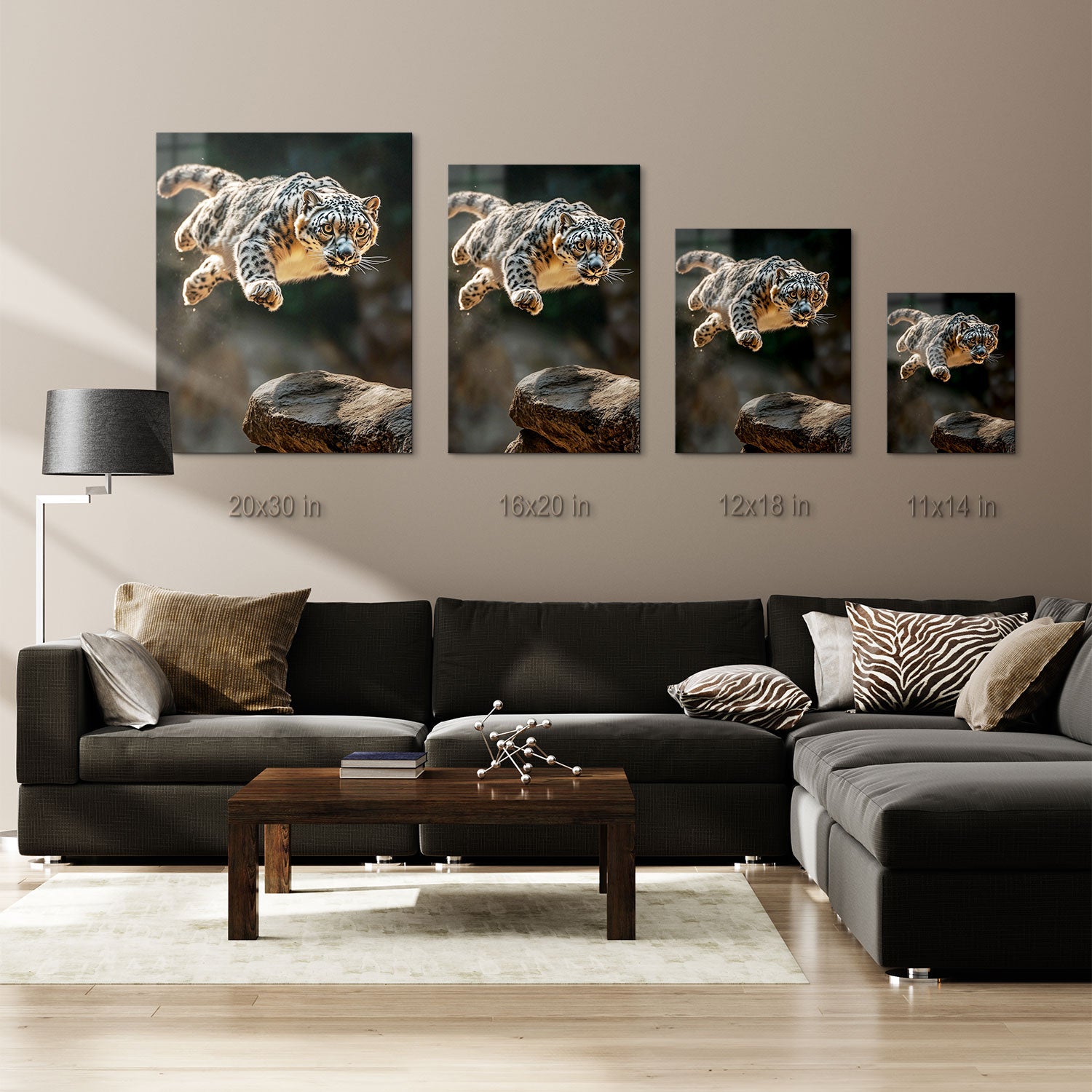 Graceful Predator in Flight Different size HD Metal Print | CRUART