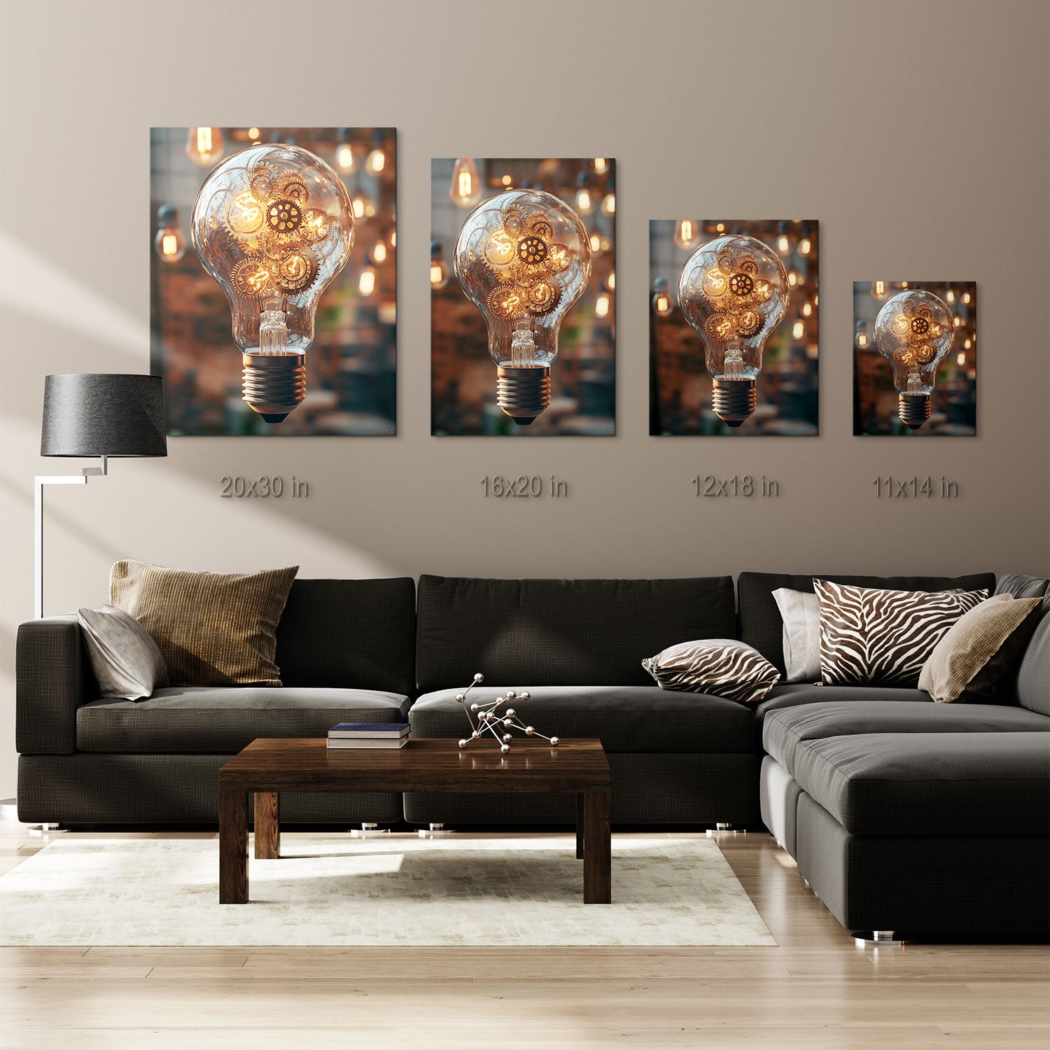 The Light of Innovation - Metal Print