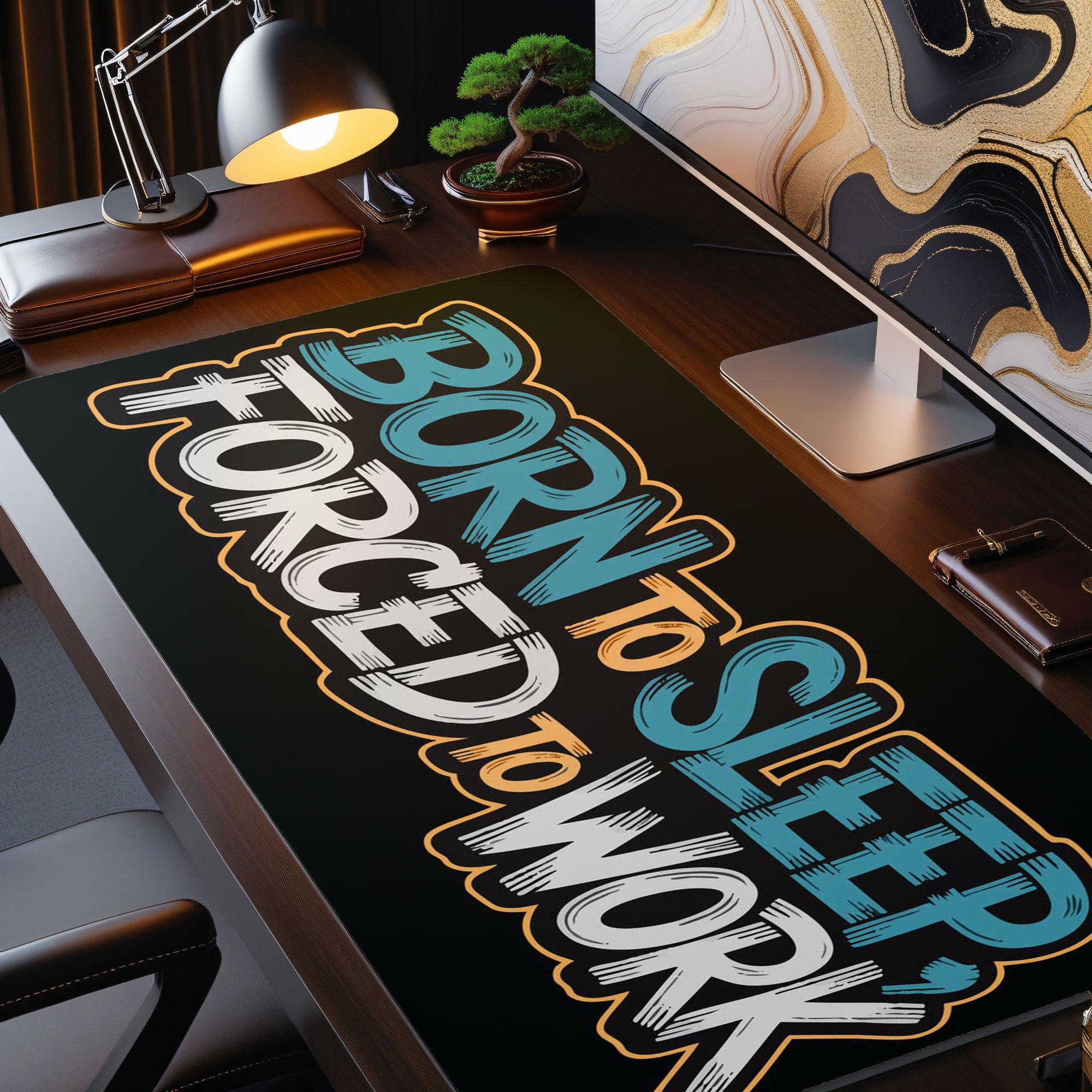 Funny office desk mat for gamers and work from home setups