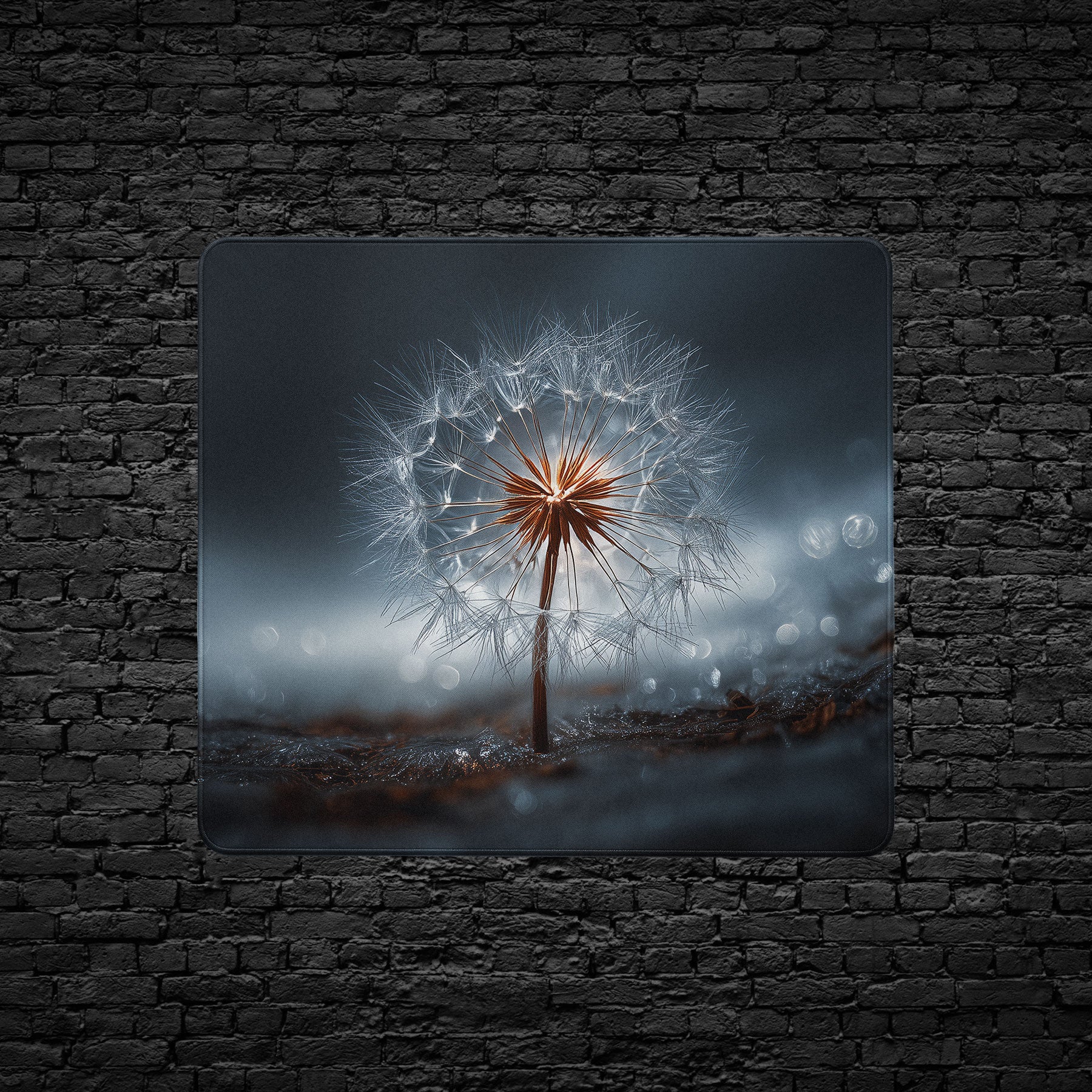 Non-slip rubber backing for stability during work or gaming